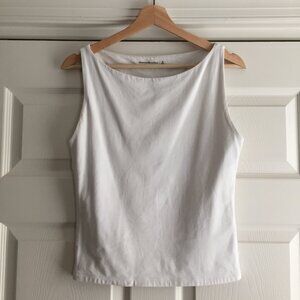 Abercrombie & Fitch Cotton-Blend Seamless Fabric Boatneck Top